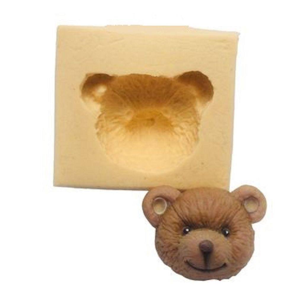 Molde De Silicone Rosto De Urso