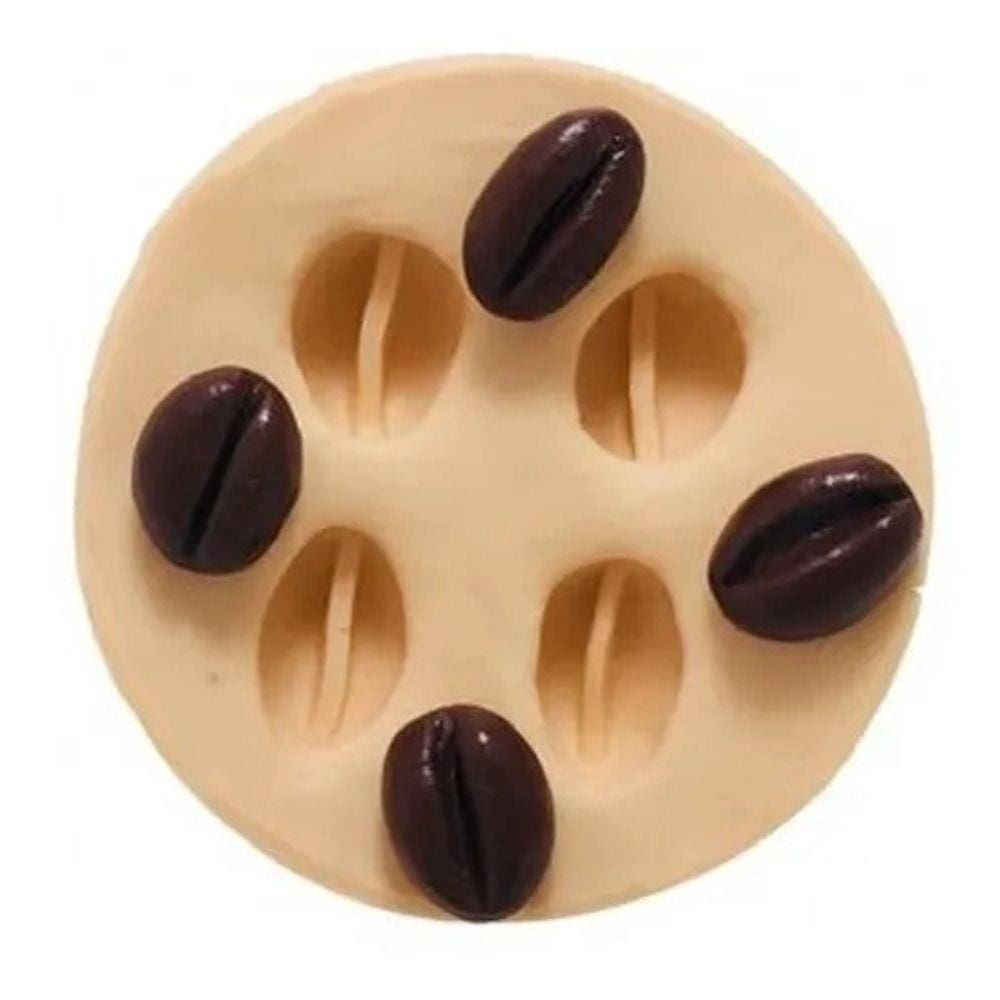 Molde De Silicone Grão De Café Fazenda Cozinha