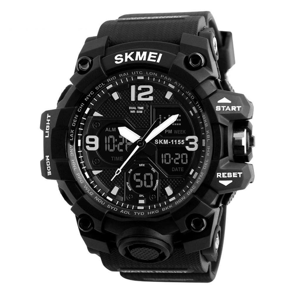 Relógio Masculino Skmei 1155 Esportivo Prova D`Água Preto Nf