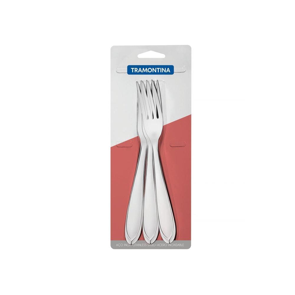 Conjunto de garfos de mesa Tramontina Maresias aço inox 3 pç. Tramontina