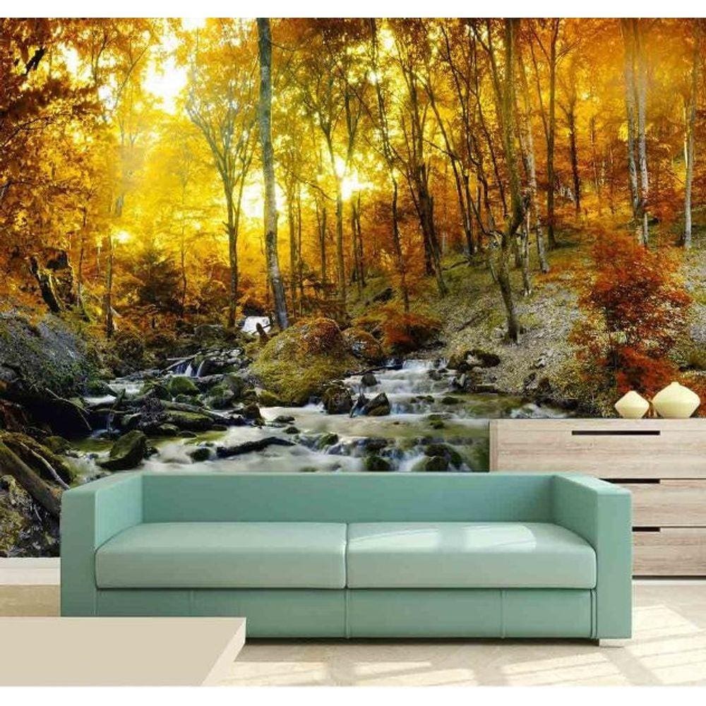 Papel de Parede Cachoeira 3D 3M² na 010
