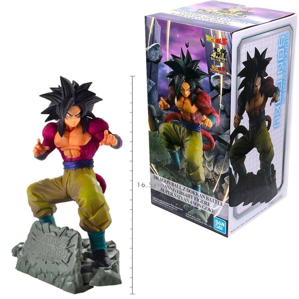 Boneco Goku Super Saiyajin 4 - FES Banpresto Original com Selo