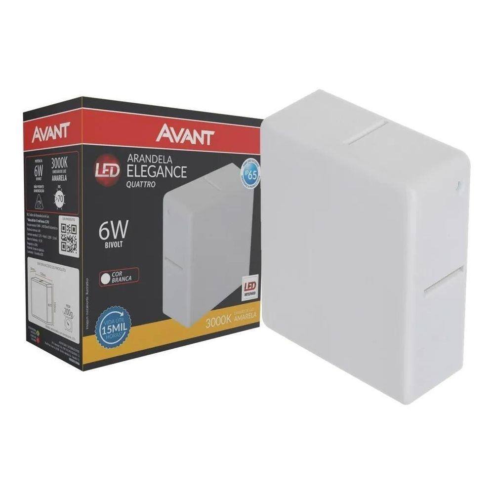 Arandela Elegance Quattro 3000K 6W Ip65 Led