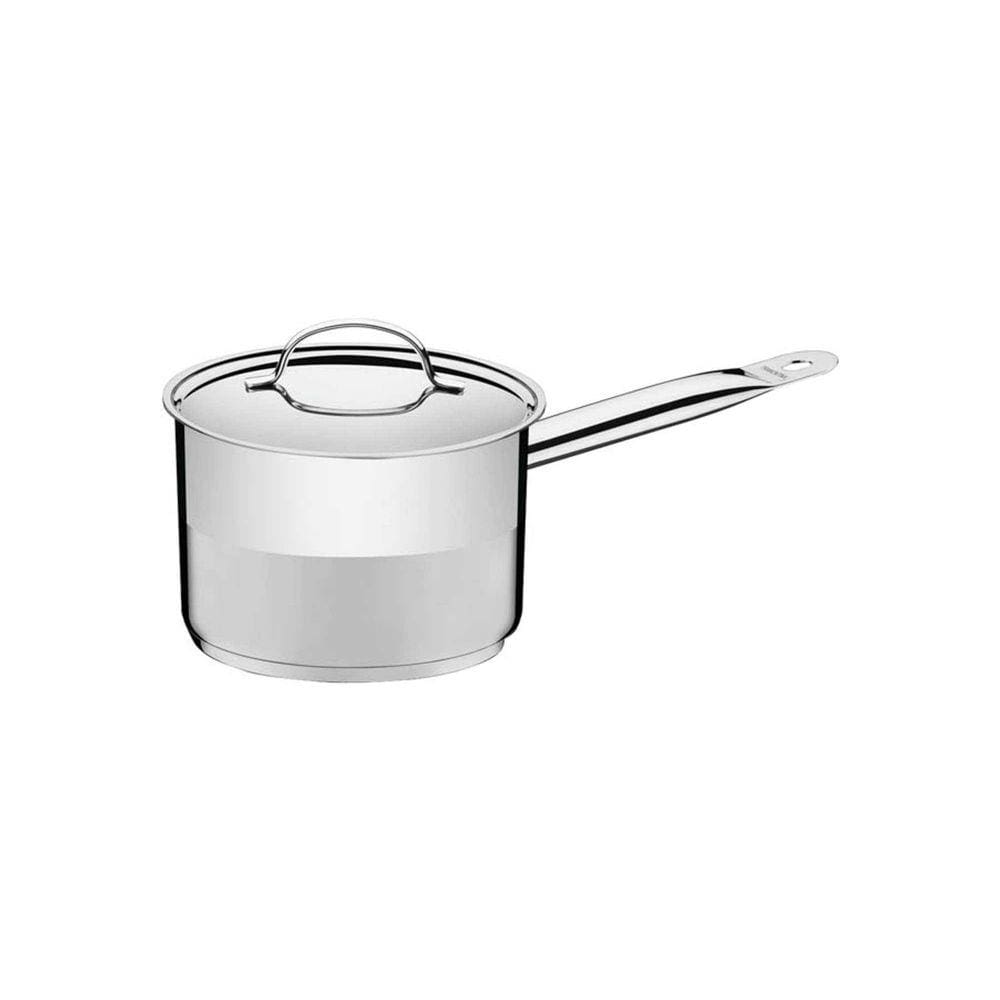 Caldeirão Tramontina Professional em Aço Inox Fundo Triplo com Tampa Plana Detalhe Satinado e Cabo 16 cm 2,2 L Tramontina