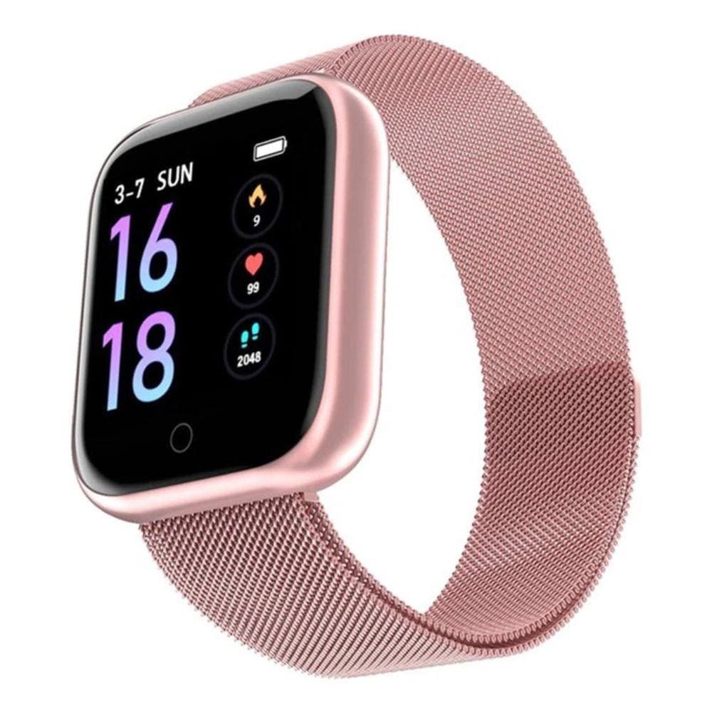 smartwatch feminino rosa
