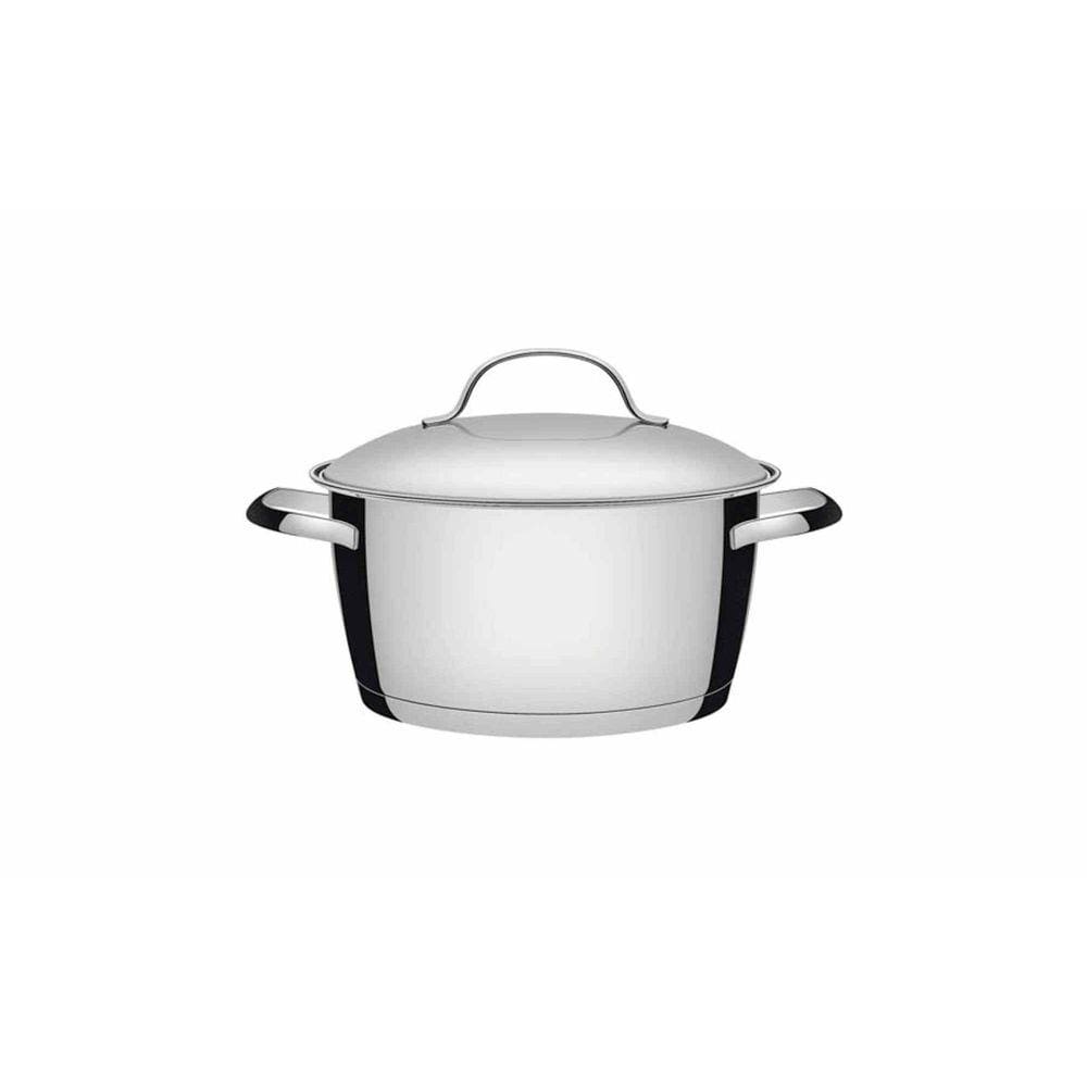 Caçarola Funda Tramontina Allegra em Aço Inox com Fundo Triplo 18 cm 2,2 L Tramontina