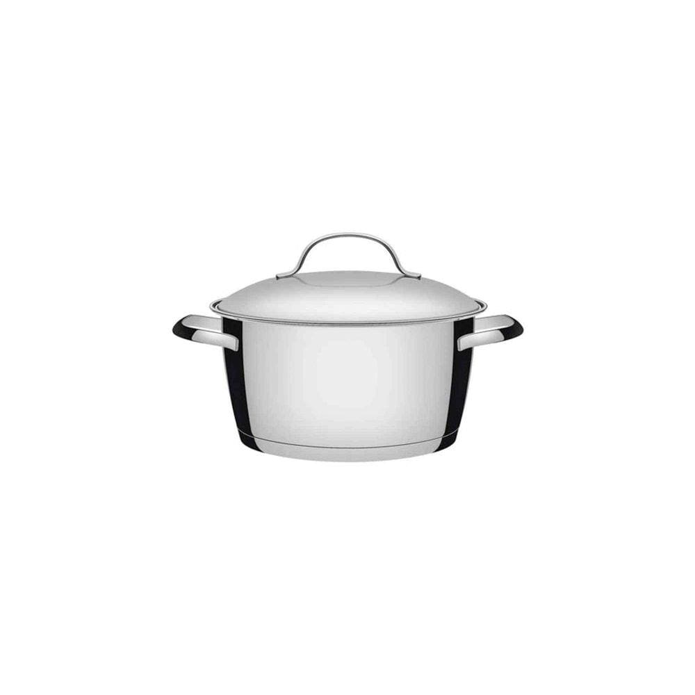 Caçarola Funda Tramontina Allegra em Aço Inox com Fundo Triplo 16 cm 1,5 L Tramontina