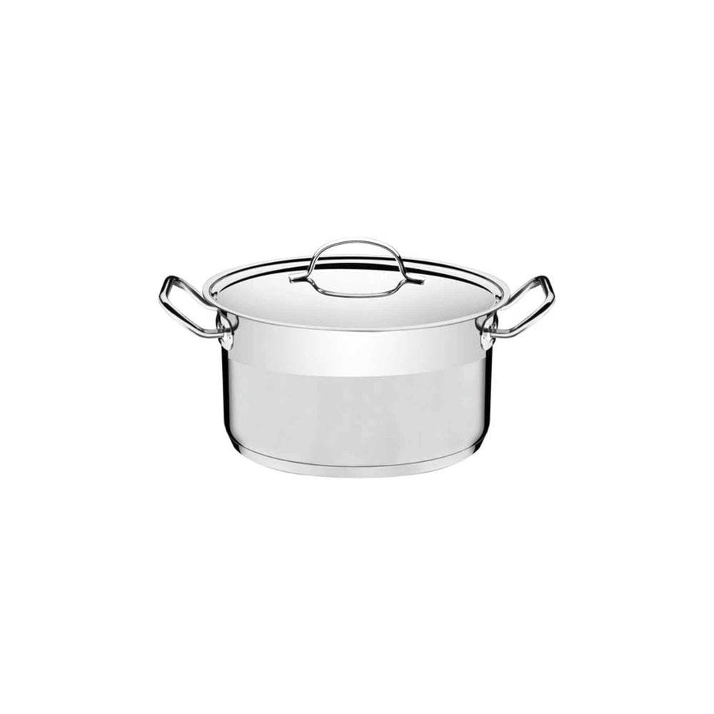 Caçarola Funda Professional Tramontina em Aço Inox e Fundo Triplo 28cm