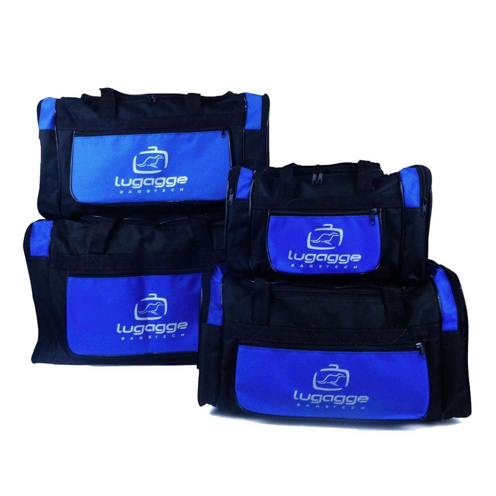 Kit 4 Bolsa Viagem Pequena Media Grande Extra Grande Azul