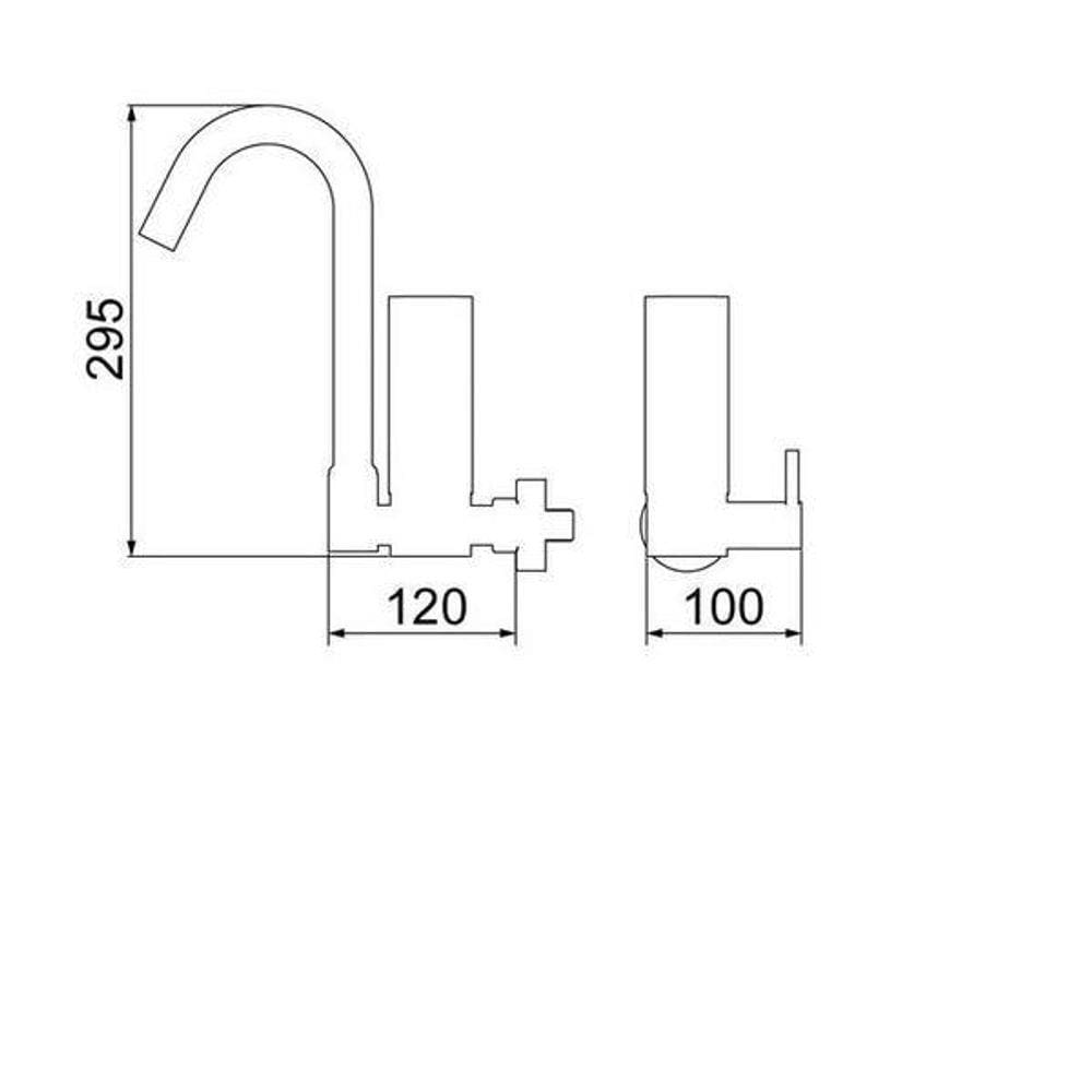 Torneira Acqua Due Class 1144 C24 Com Filtro Parede Cromada