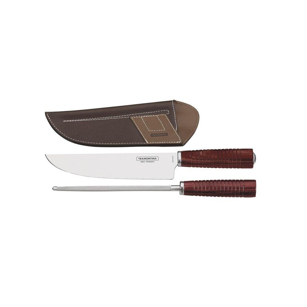 Jogo Para Churrasco Em Aço Inox Polywood Tramontina
