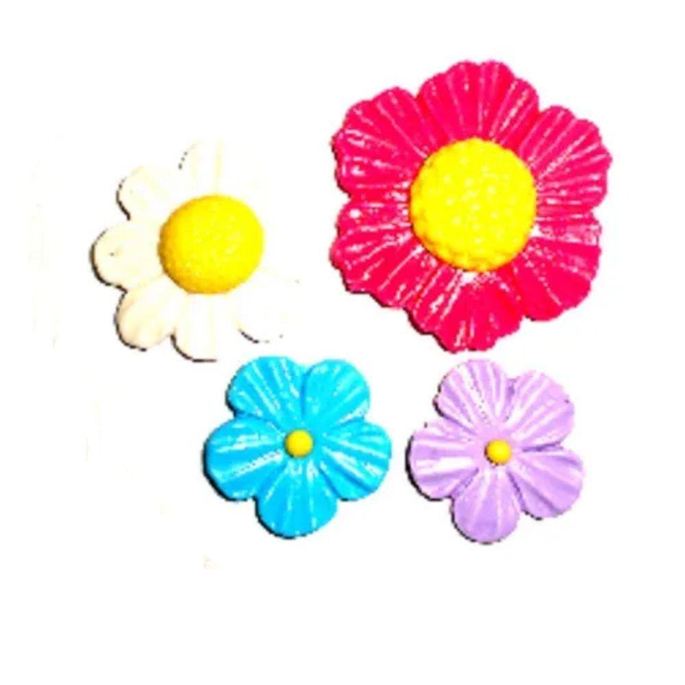 Molde De Silicone Flores, Jardim