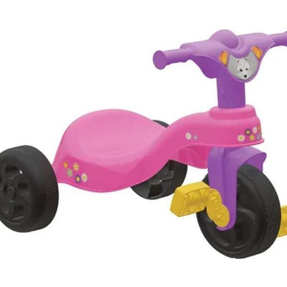Triciclo Infantil Baby Encantado Completo Haste De Empurrar