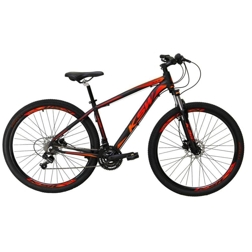 Bicicleta Aro29 24v K7 Freio Hidráulico Preto/vermelho Tam21