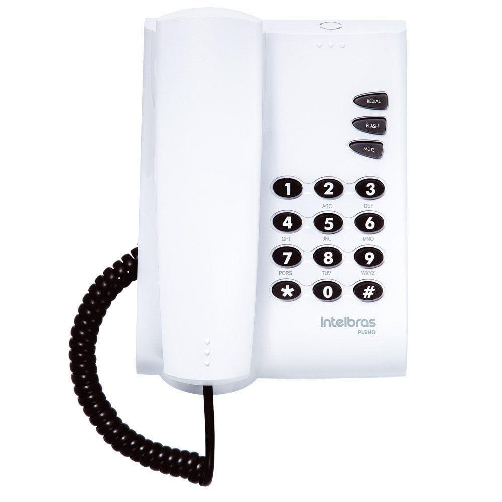 Telefone com Fio Pleno com 3 Volumes e 2 Timbres Intelbras