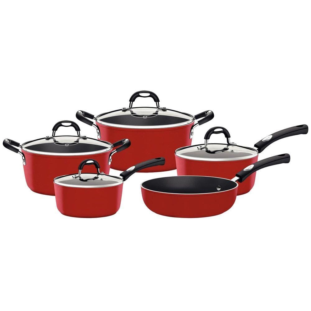 Jogo de Panelas Tramontina Mônaco em Alumínio com Revestimento Interno Antiaderente Starflon T3