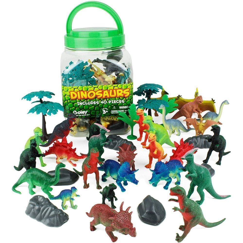 Miniatura De Dinossauros Com 40 Peças Completo - Savage