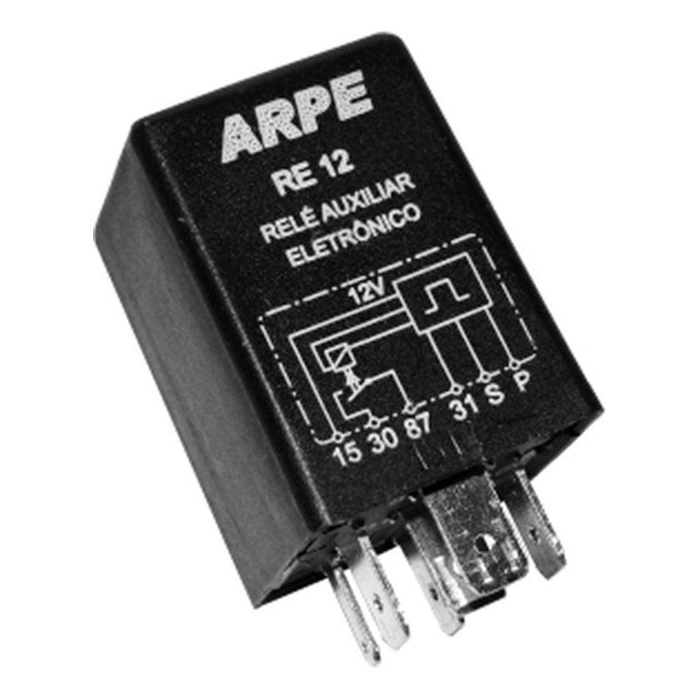 Re12 Relé Auxiliar Eletrônico 12 Volts 40 Amperes Universal