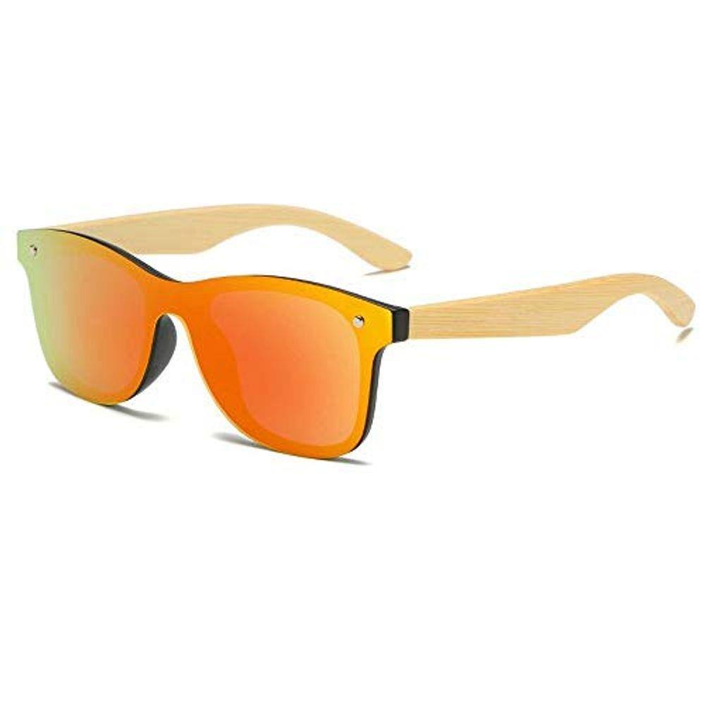 Óculos de Sol Barcur Artesanal de Bamboo Oculos com Proteção Uv400 Polarizados