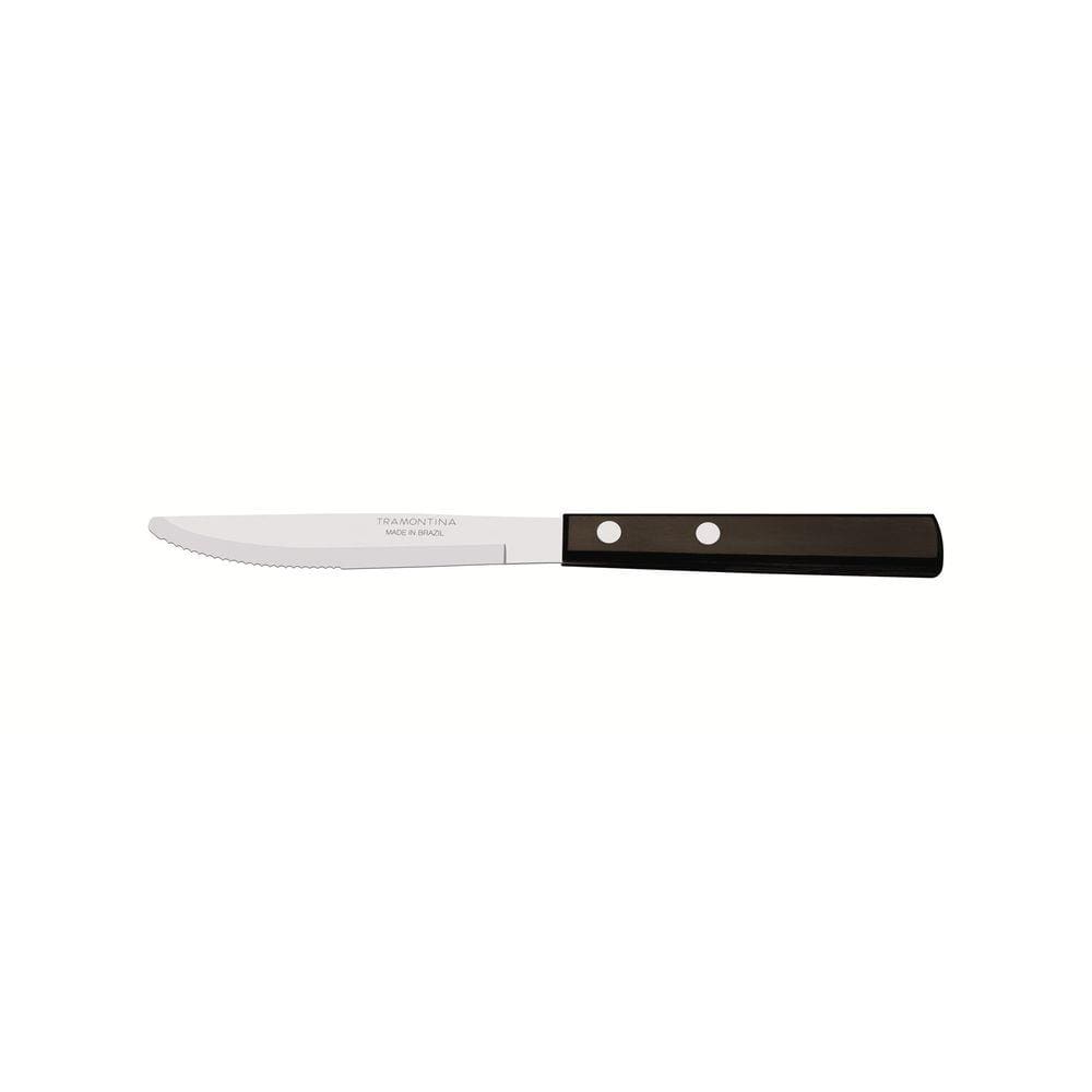 Faca para Sobremesa Tramontina com Lâmina em Aço Inox e Cabo em Madeira Polywood Castanho 3" Tramontina
