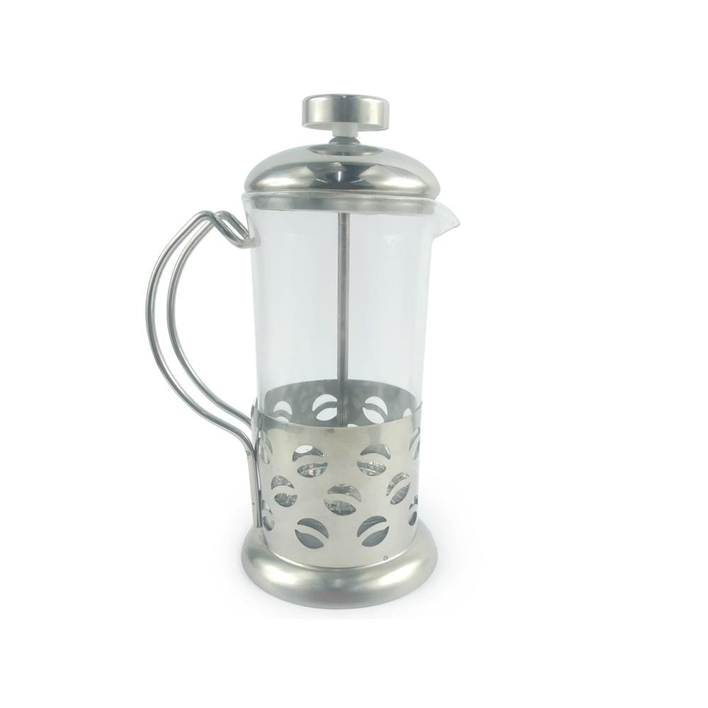 Cafeteira Prença Francesa Cremeira 600ml De Vidro e Aço Inox Para Café Chá Livon Coffee Luxo