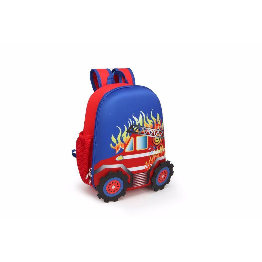 Mochila infantil de passeio rigida bombeiro 16007a kababy | Extra