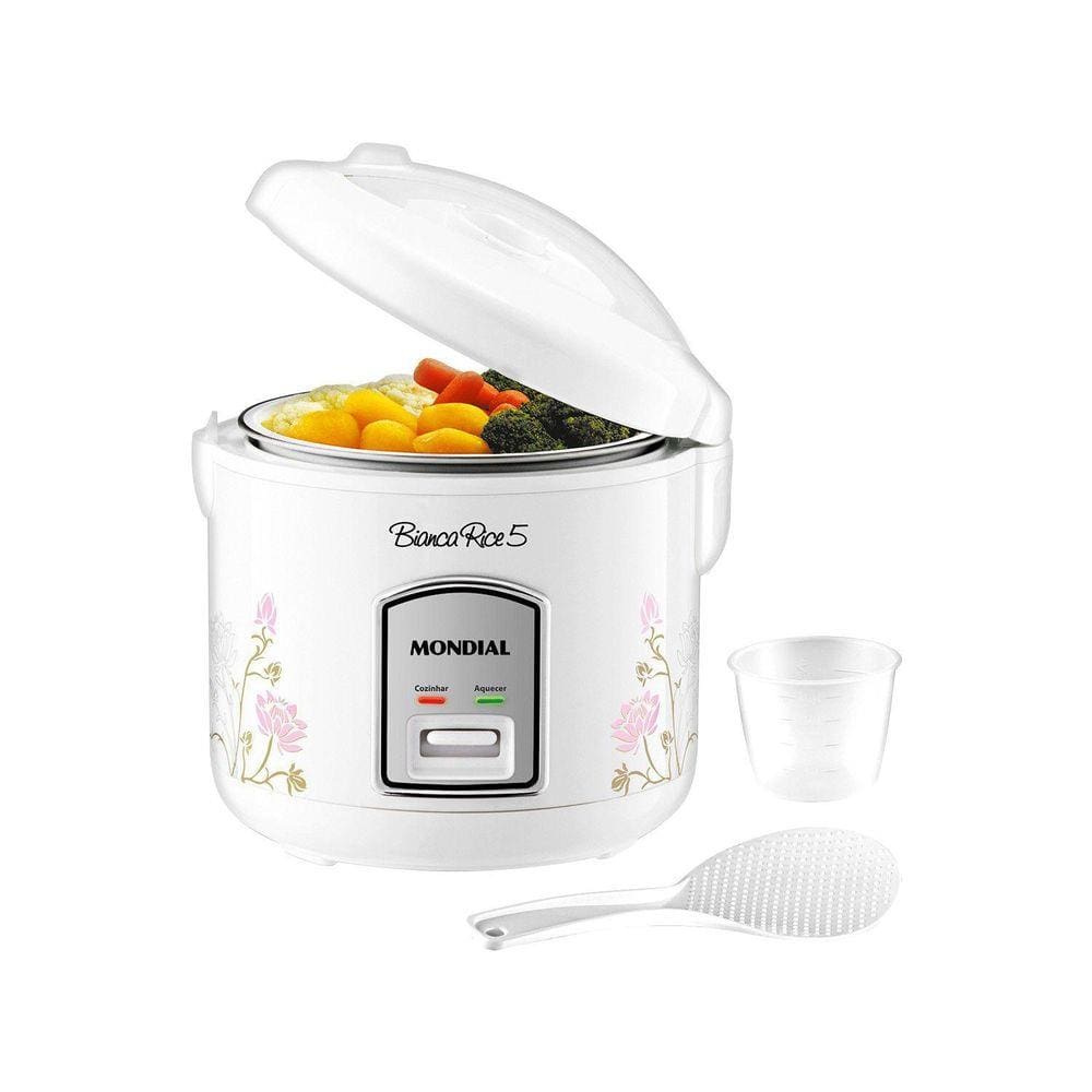 Panela Eletrica Arroz Mondial 5 Xicaras Npe 05 5X 220V Branca