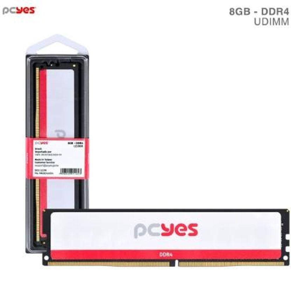 Memoria Pcyes Udimm 8GB DDR4 2400MHZ