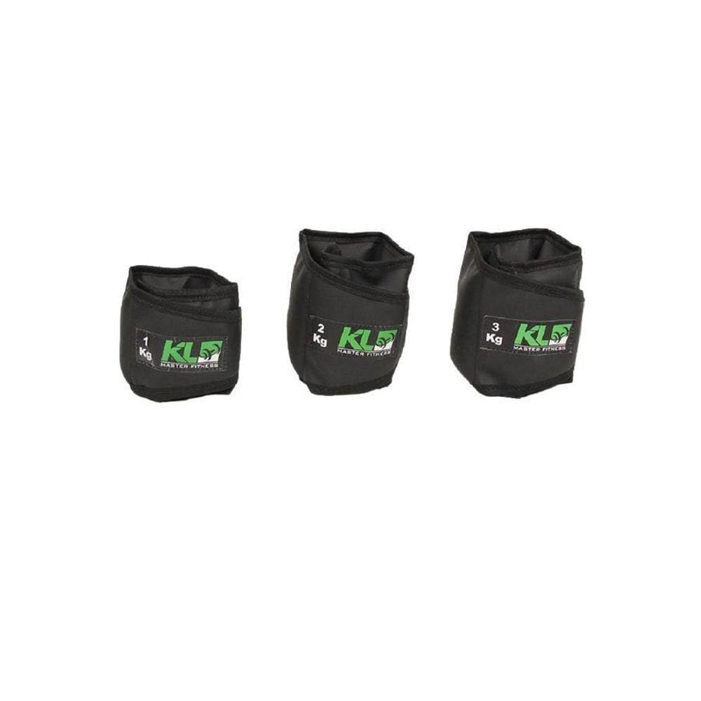 Kit Caneleira Tornozeleira De Peso 1,2 E 3 Kg