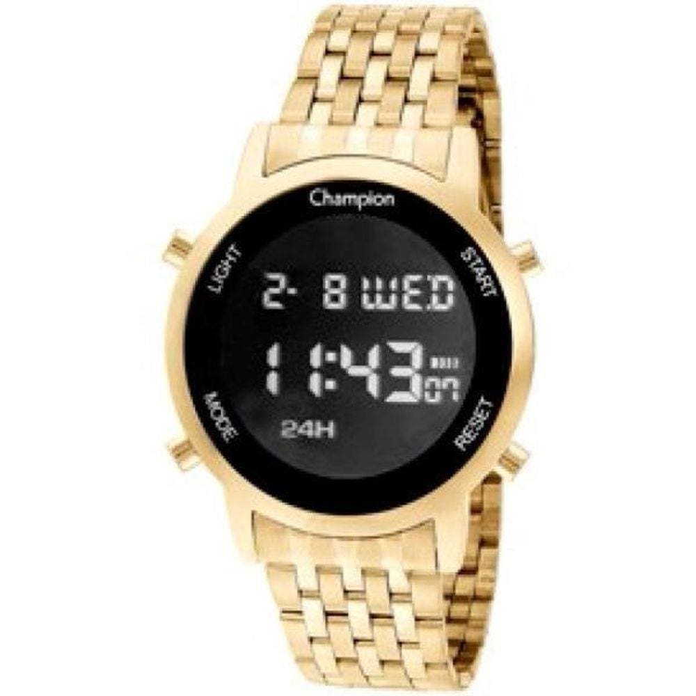 Relógio Champion Feminino Digital Dourado Ch48091h