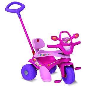 Motoca-Triciclo Infantil Bandeirante Kid Cross Rosa