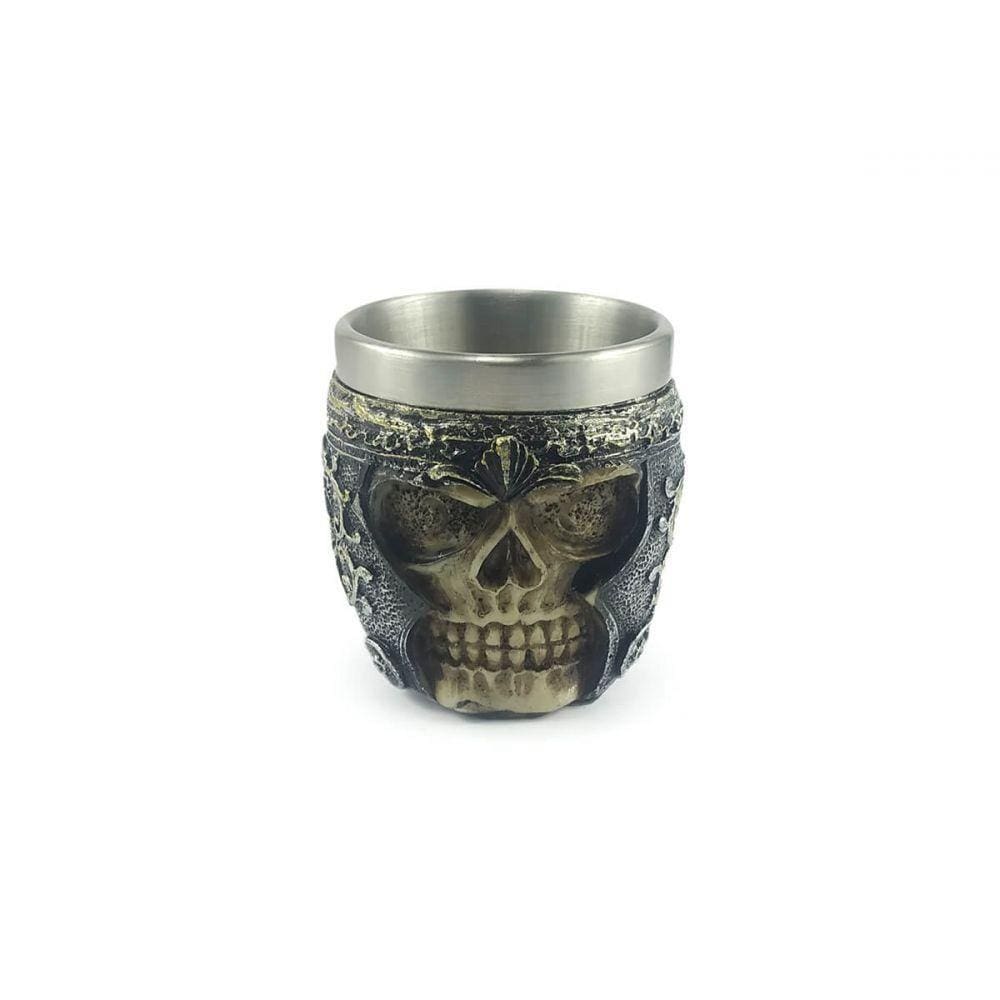 Copo Shot Medieval Caveira Guerreiro Viking Tequila Vodka