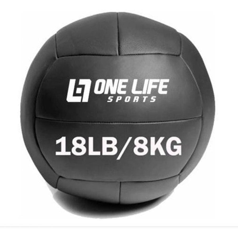 Wall Ball 8 Kg Couro P Medicine Funcional Slam Ball