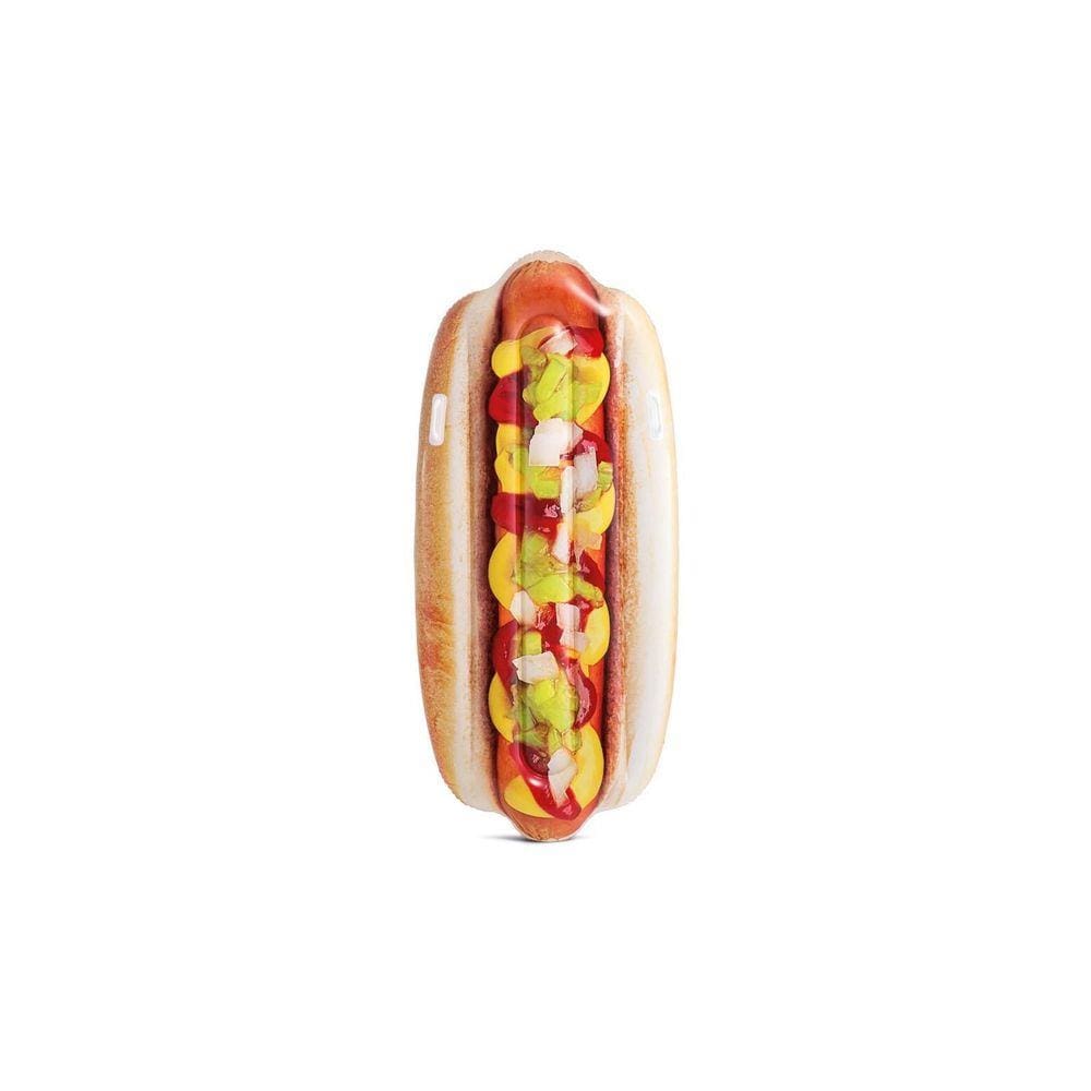 Colchão Inflável Hotdog Intex Boia Para Piscina Pvc 180Cm