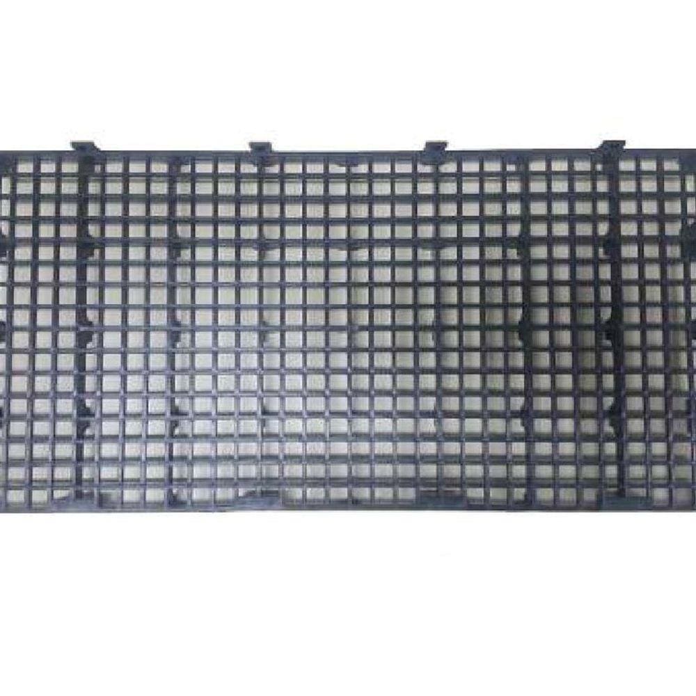 Kit 40 Pisos Plástico Preto Estrado 50X25Cm