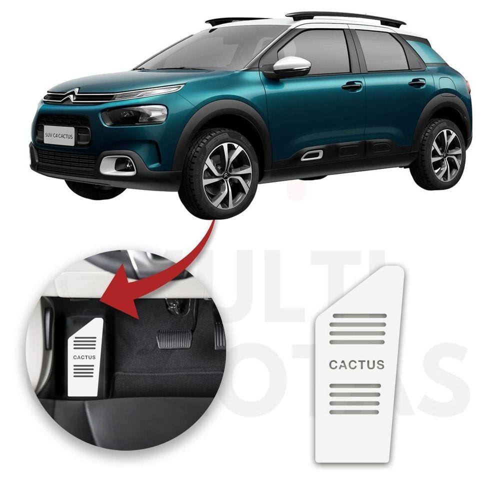 Descanso De Pé Citroen C4 Cactus 19 A 22 Aço Escovado Prata