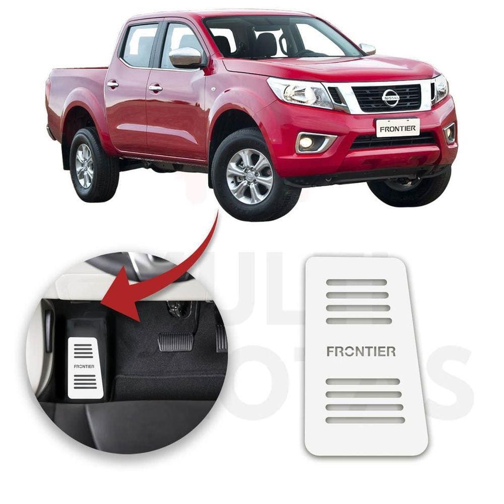 Descanso Pé Nissan Frontier 2017 A 2022 Aço Escovado Prata