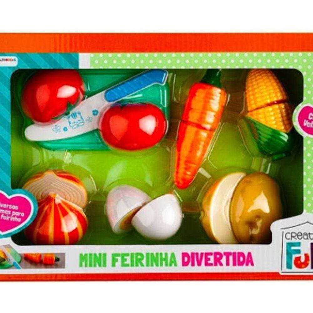 Creative Fun Mini Feirinha Divertida Legumes Com tiras aderentes