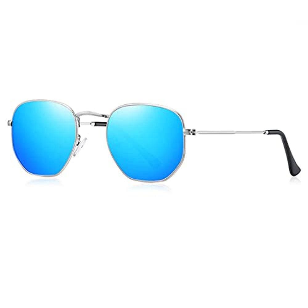 Óculos de Sol Masculino BARCUR Clássico Retro Hexágono Metal Frame Proteção uv400 Óculos de Sol Unissex