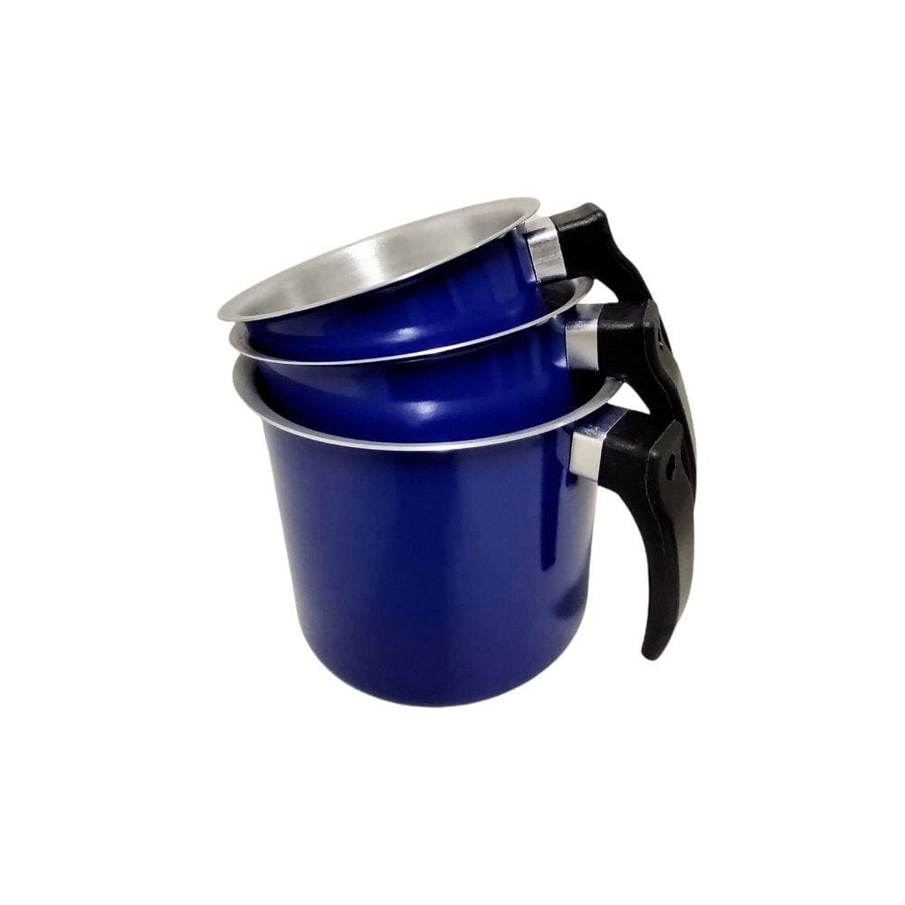 Canecão Caneco Fervedor e Leiteira Color Azul