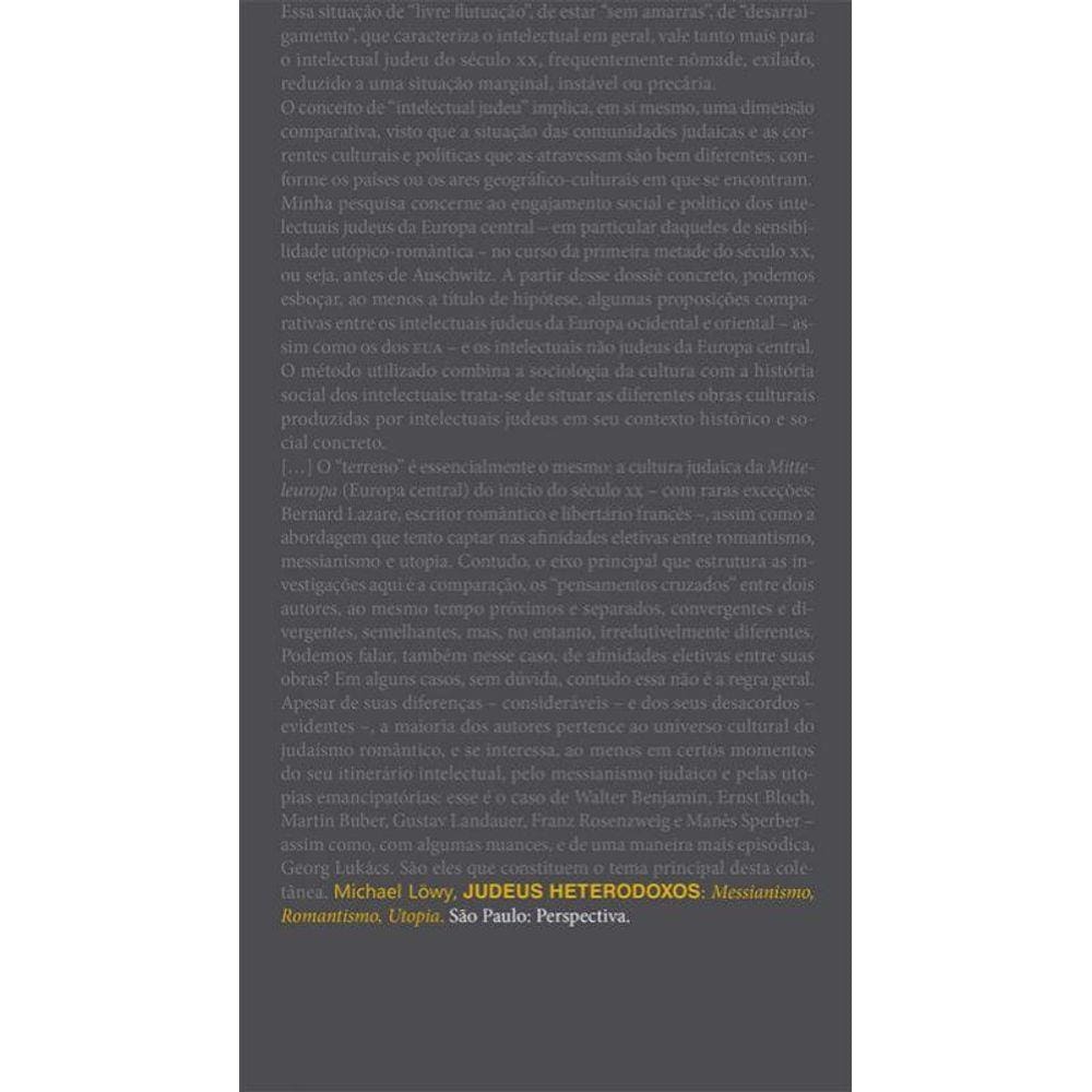 Judeus heterodoxos: messianismo, romantismo, utopia