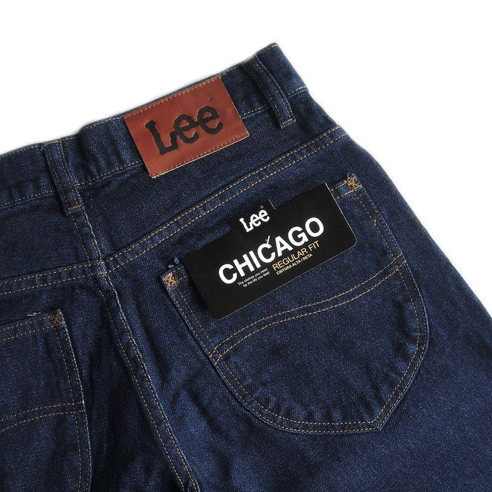 Calça Jeans Lee Chicago Masculina Tradicional Cintura Alta Corte Reto  Algodao 1004 | Extra