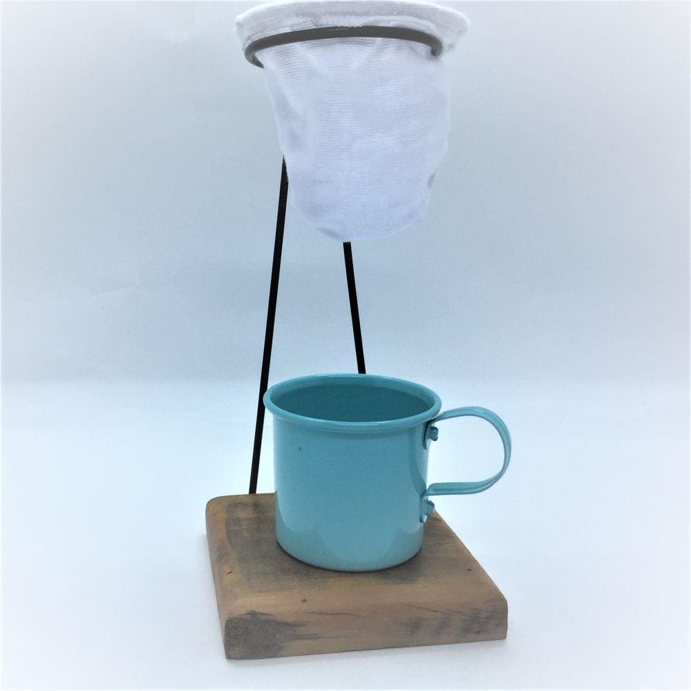 Kit de Café Egoista - Individual - 1 caneca Azul Claro 