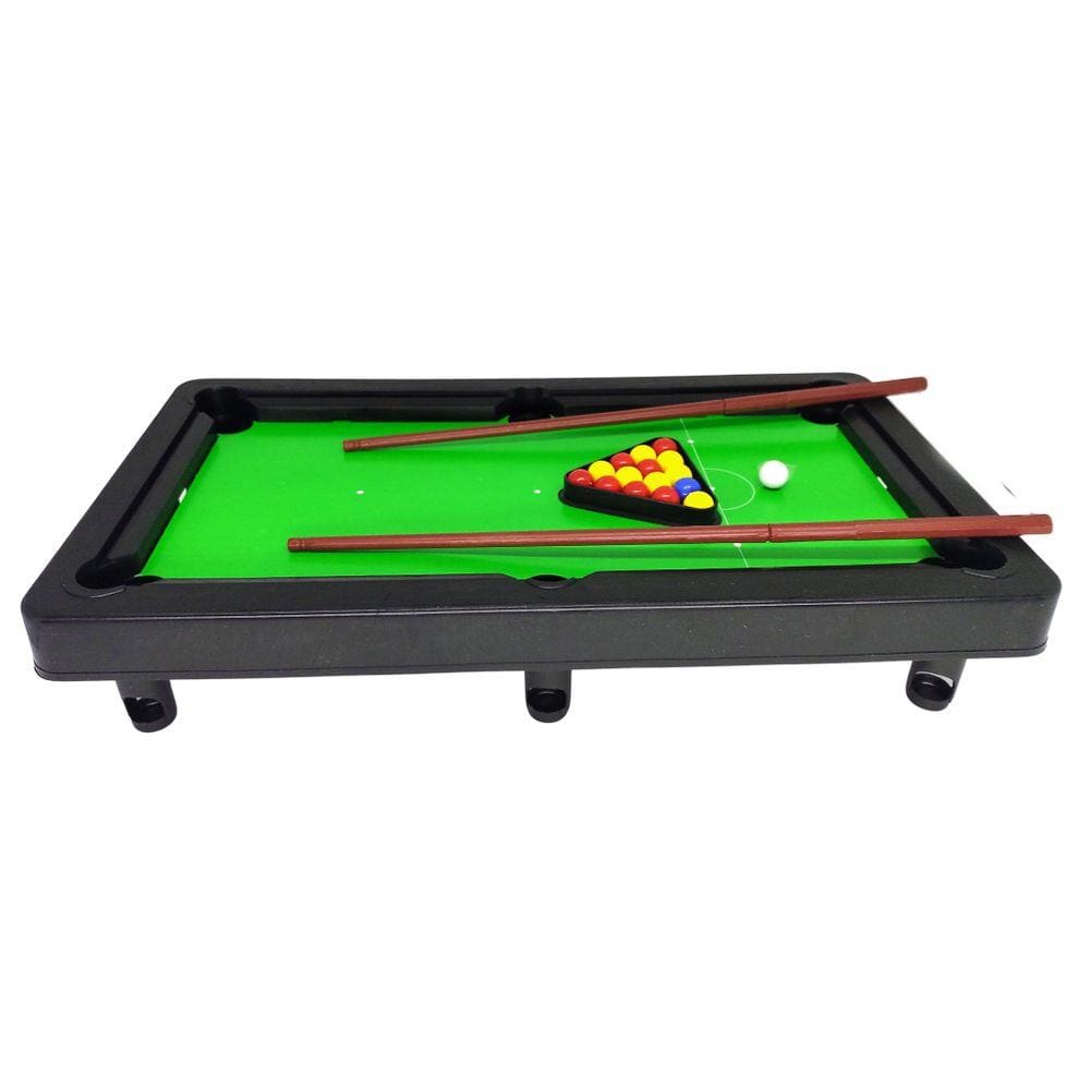 Brinquedo Mesa de Sinuca Mini Bilhar Pica Pau Jogo Infantil