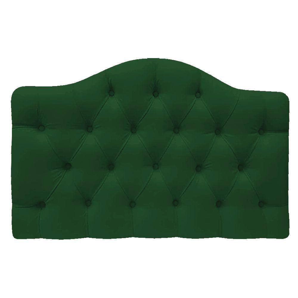 Cabeceira Suspensa Imperatriz 140 Cm Casal Suede Verde