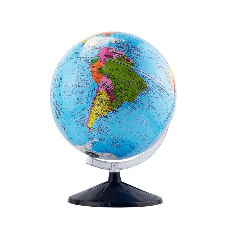 Globo Terrestre Studio 30cm Divisão De Países Base Plástico