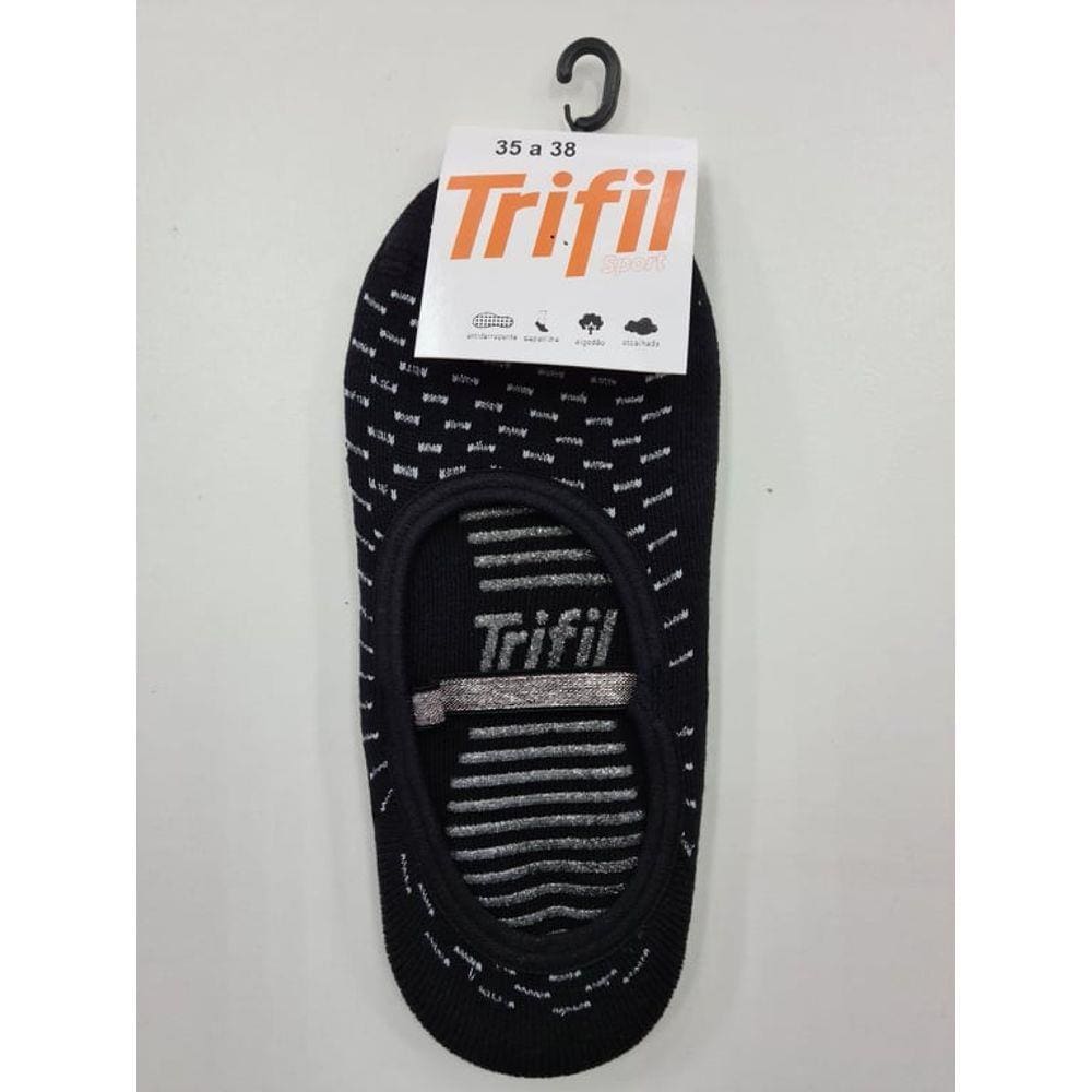 Meia Pilates Feminina Trifil 7648 Antiderrapante.(o par)