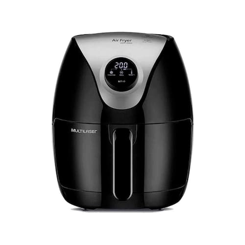 imagem-Fritadeira Elétrica Air Fryer Digital Sem Óleo 4L Seletor Giratório CE168 127V - Multilaser - 110V