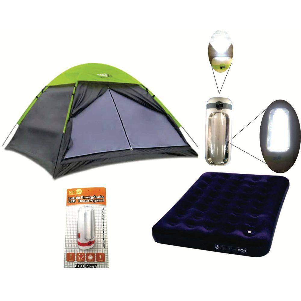 Barraca Camping 3 Pessoas Weekend Colchão Casal E Lanterna | Extra
