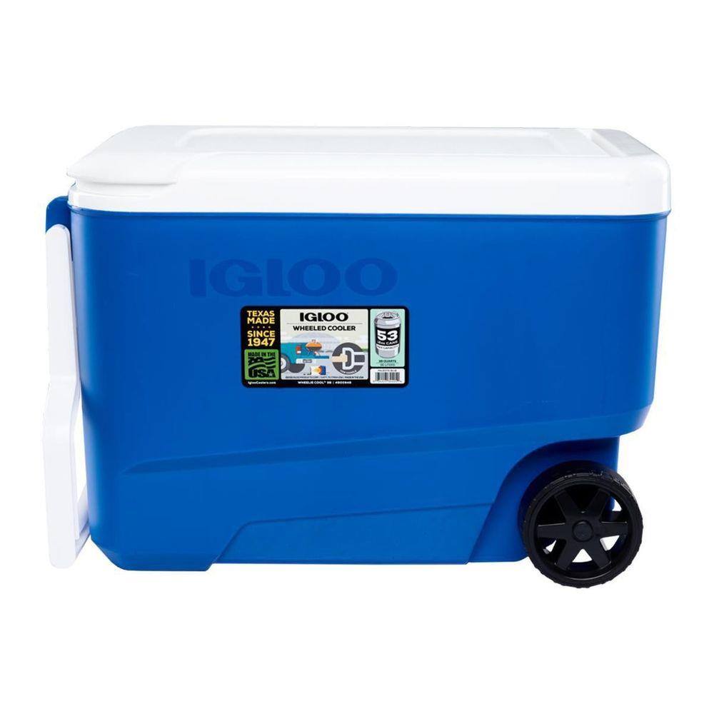 Caixa Térmica Cooler 36 Litros Igloo Wheelie Cool 38Qt Azul
